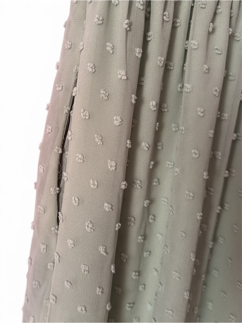 Polagram Sage Green Smocked Dot Tiered Dress - Picture 6 of 6